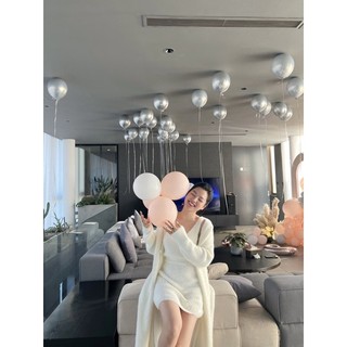 Set len lông 3 món cardigan áo dây và chân váy