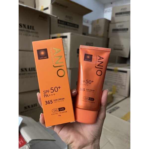 Kem chống nắng Anjo Professional SPF50+ PA+++ 365 Sun cream 70g