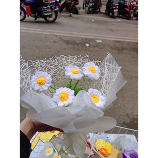 Hoa cúc daisy bằng len handmade làm quà tặng |🌻Hoa Hướng Dương Crochet 🧶|