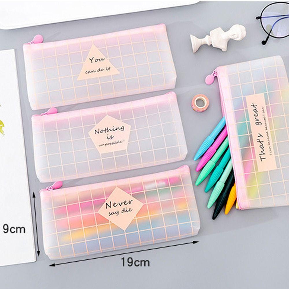 Túi Đựng Bút Chì Sức Chứa Lớn Họa Tiết Tươi Mới Dễ Thương Cho Học Sinh