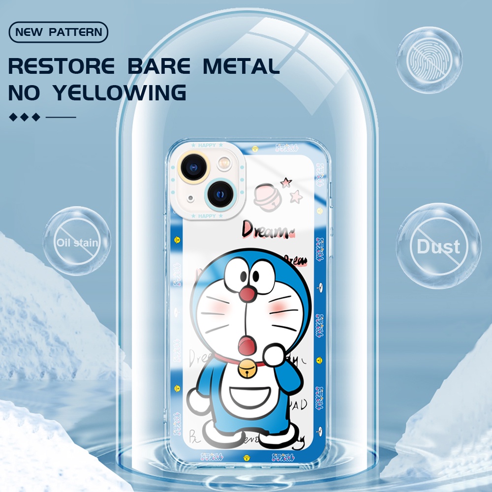 IPhone 11 Pro MAX SE 2020 X XS XR 6 6S 7 8 Plus 2022 Compatible Cho Ốp lưng điện thoại In Hình Doraemon