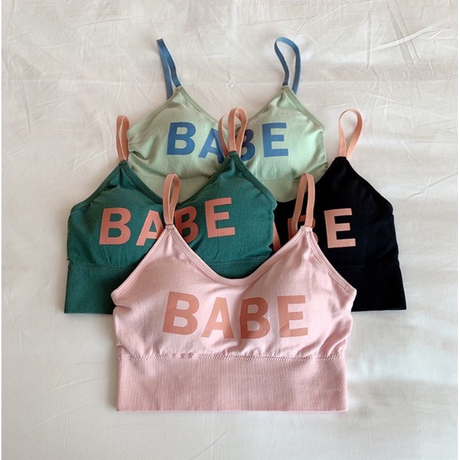 Áo BRA Cotton hai dây dáng ngắn khoẻ khoắn năng động nhiều màu đẹp BRA05