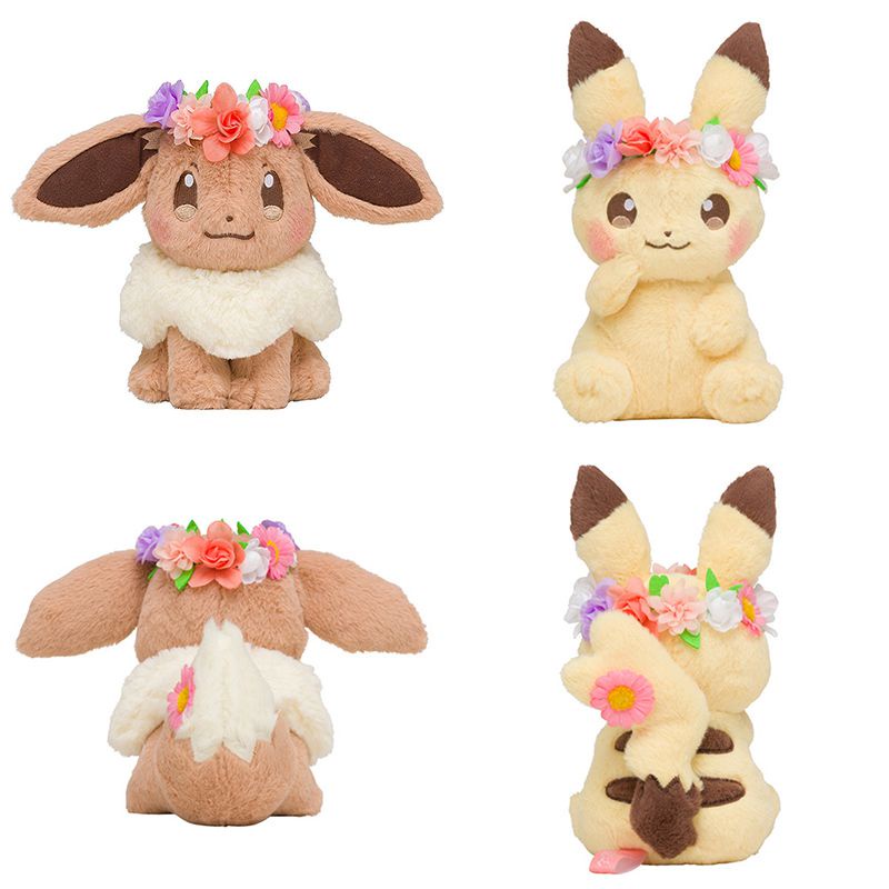 Pikachu & eevee 'S easter pokemon Nhồi Bông Đáng Yêu Làm Quà Sinh Nhật Cho Bé