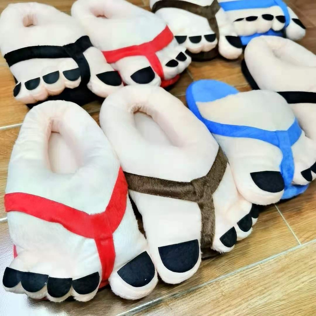 Dép bông đi trong nhà hình bàn chân lớn đáng yêu cho cặp đôi