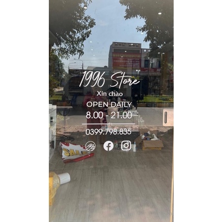 Chữ decal dán kính Decal dán gương  Dễ dàng tự dán