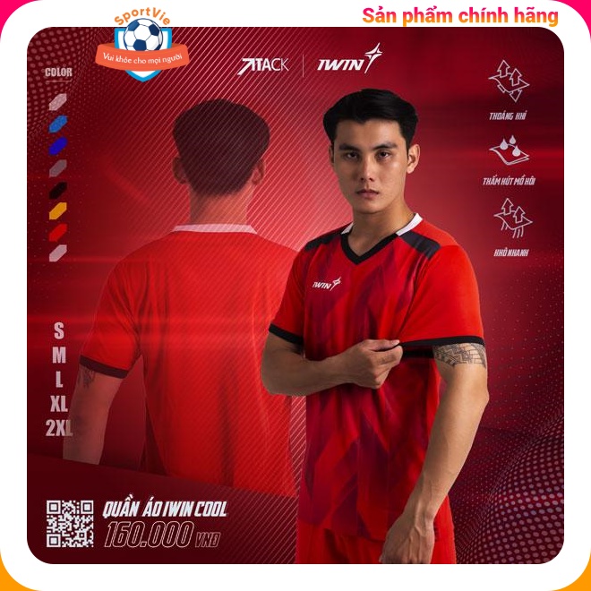 Bộ quần áo iWin Cool A07 dùng trong bóng đá và thể thao khác, chính hãng cao cấp, bền đẹp thoáng mát, giá sỉ (8 màu)
