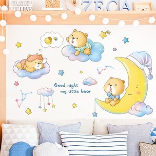 Nhãn dán trang trí tường họa tiết hoạt hình đáng yêu