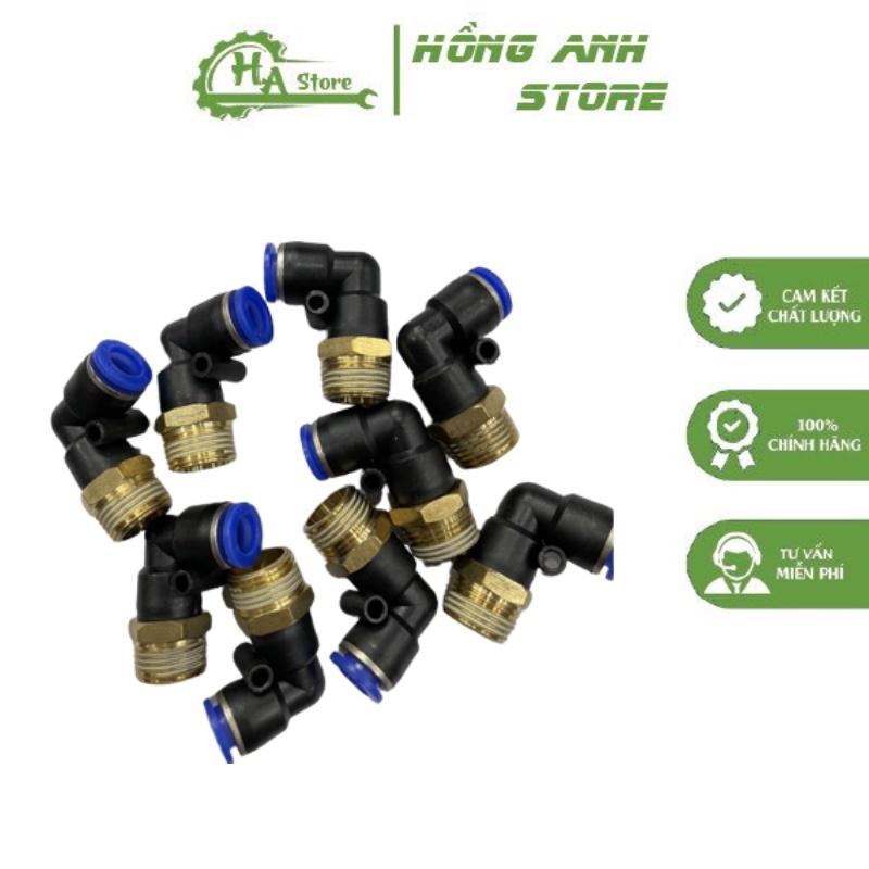 Cút Góc 8-3/8 (PL8-03) cút góc nối nhanh hàng AKS PL8-03