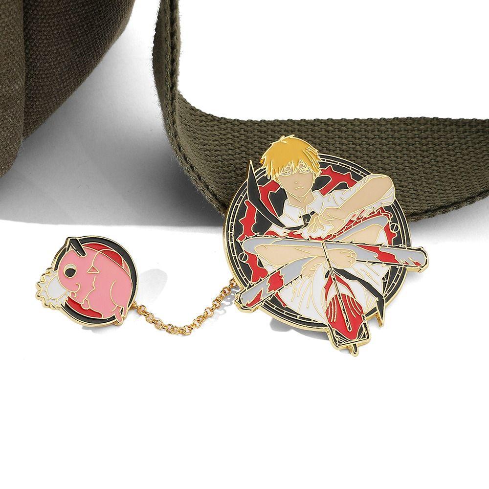 Ghim Cài Áo Hình Cưa Xích Đơn Giản Thời Trang Phong Cách Hàn Quốc Cho Nam Nữ