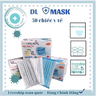  Hộp 50 Chiếc  Khẩu Trang Y Tế 4 Lớp😍 Kháng Khuẩn Vải Đẹp Định Lượng Cao Giúp Tránh Bụi Bẩn Vi Khuẩn Có Hại 