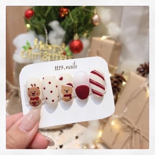 Nail box giáng sinh, christmas nail, móng giả thiết kế noel