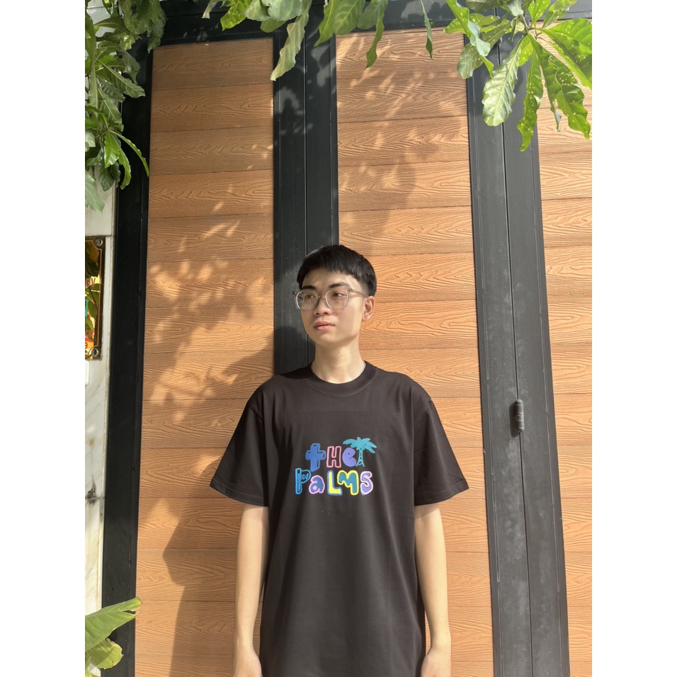 Áo Thun tay lỡ unisex nam nữ THE PALMS cotton form rộng oversize nhiều màu phong cách ulzzang