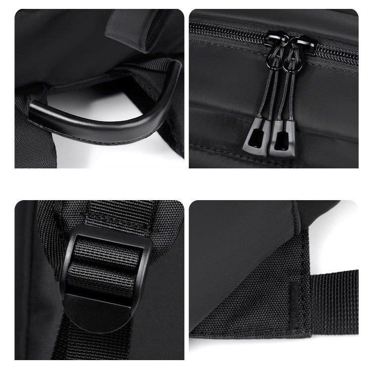 Ba lô DRU nam nữ chống nước đựng laptop 14 inch, 15.6 inch kiểu dáng thể thao nhiều ngăn.BL004