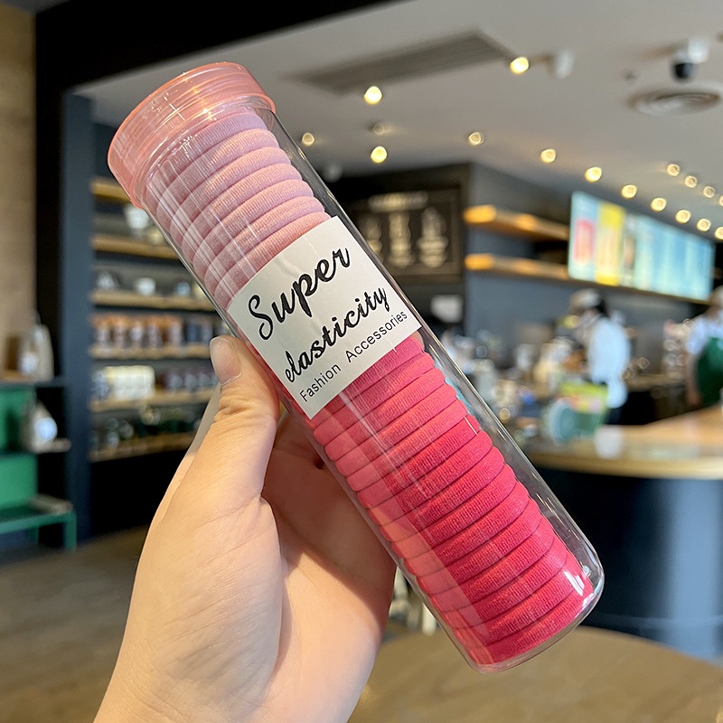 Dây Buộc Tóc Da Màu Đen Độ Co Giãn Cao Thời Trang 2022