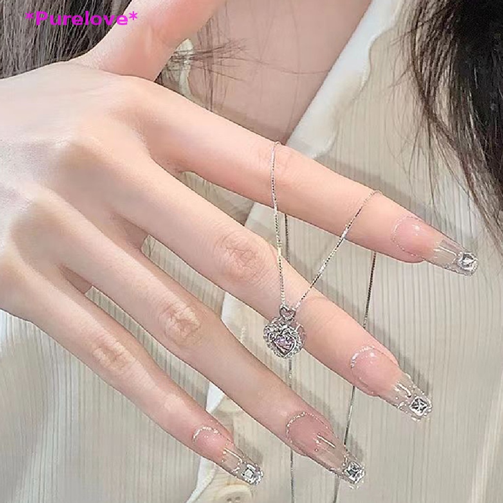 Vòng cổ Mặt Trái Tim Đính Pha Lê Hồng Phong Cách Vintage Thời Trang Dành Cho Nữ Mới