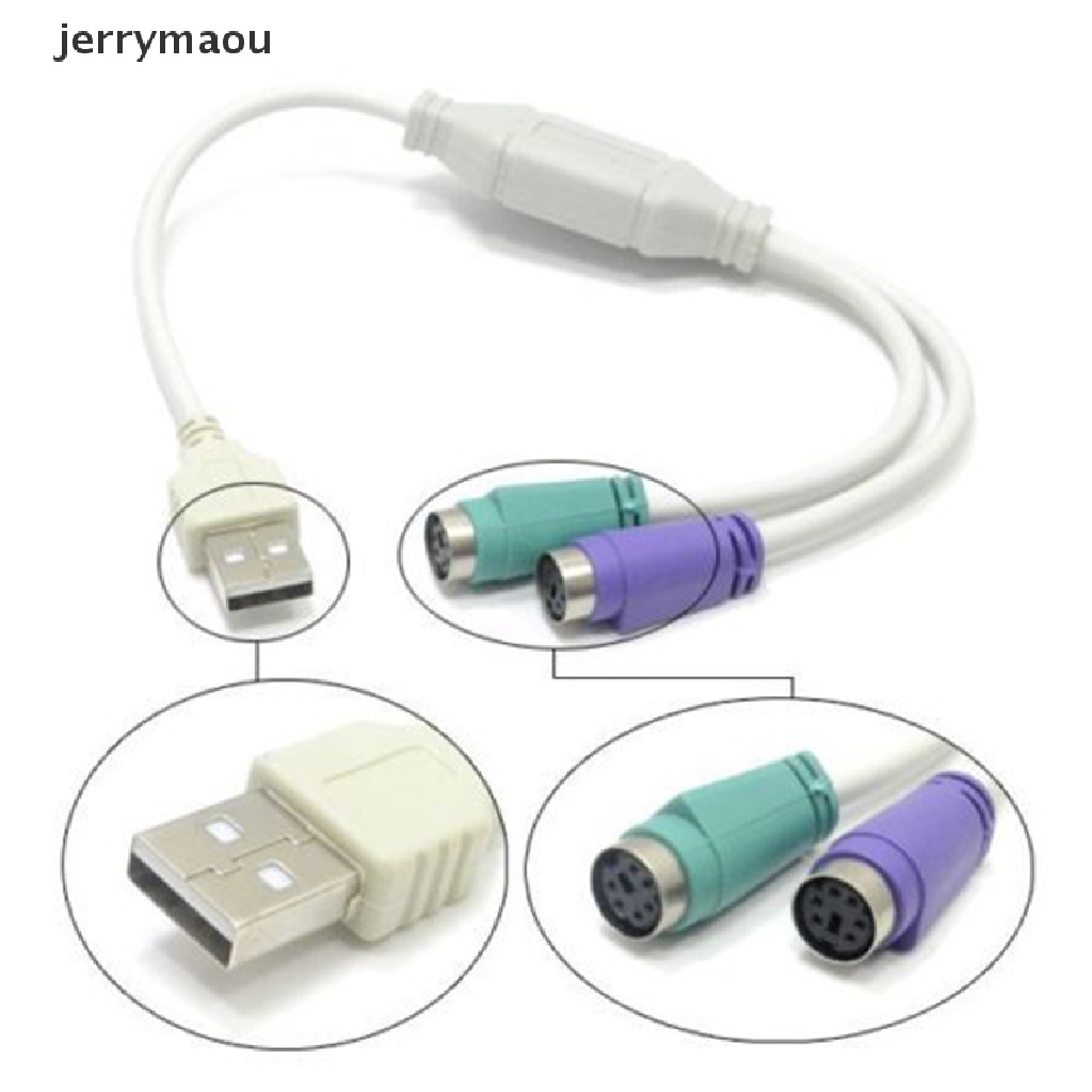 Dây Cáp Chuyển Đổi Từ Đầu Cắm USB Sang Cổng Cắm PS2 Chuyên Dụng Cho Chuột Và Bàn Phím