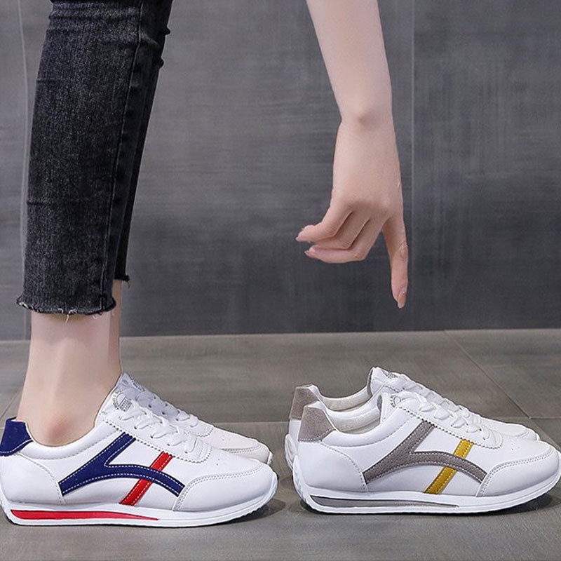 Giày Thể Thao Bằng Da Đế Nhẹ Thoải Mái Thời Trang Cho Nữ