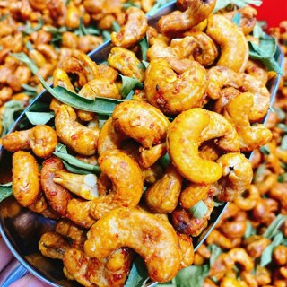 Điều sấy tỏi ớt lá chanh (có video)