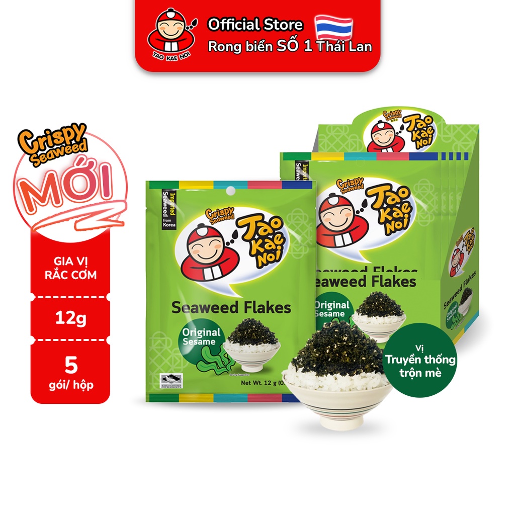 [COMBO 2 HỘP-DATE T6/2023] Gia Vị Rắc Cơm Rong Biển Furikake TaoKaeNoi 12g (2 Hộp)