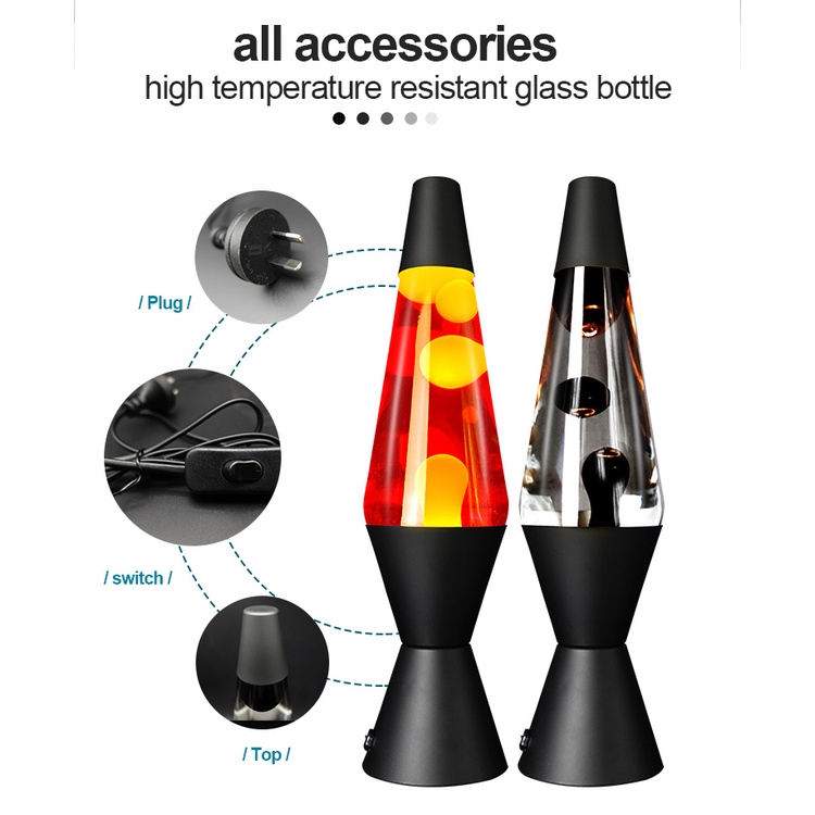 TẾT SALE  Đèn Lava Lamp, Đèn đối lưu giọt dầu, Đèn Dung Nham cao 40cm trang trí cao cấp