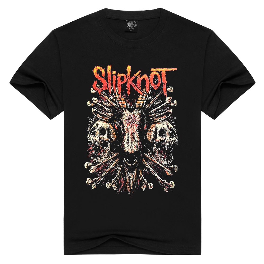 Áo Thun Tay Ngắn In Hình Ban Nhạc Rock Slipknot Plus Size Cho Nam Nữ