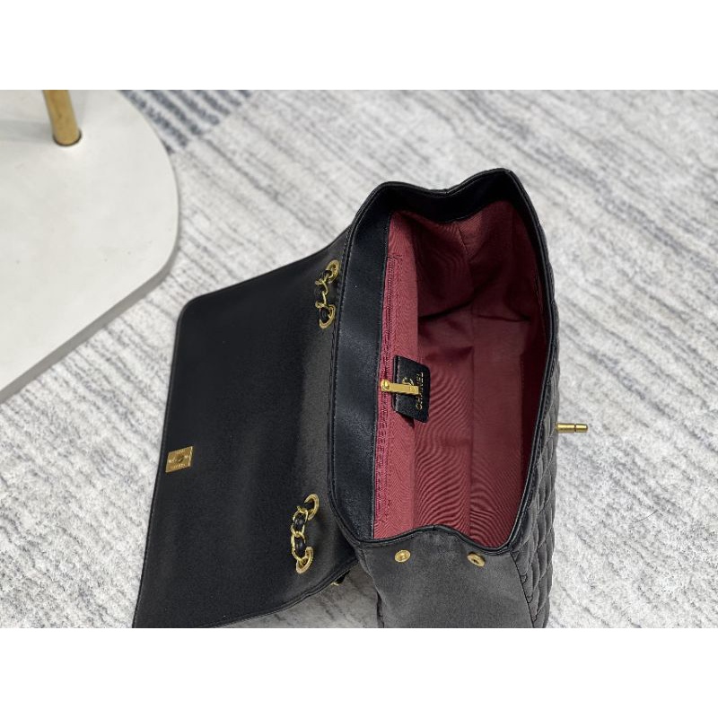 Túi xách nữ C.N FLAP da mịn sz32cm phụ kiện mạ vàng cổ fullbox