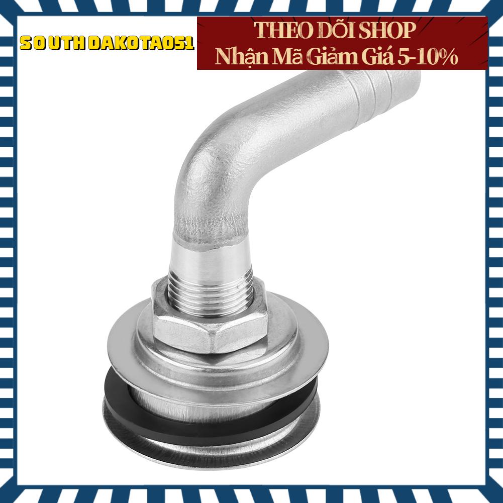 Southdakota051 90 ° Thuyền hàng hải bằng thép không gỉ Ống xả khí nạp nhiên liệu cho ống 5/8 "