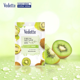 Mặt nạ thiên nhiên Vedette Kiwi 22ml - TƯƠI TRẺ & SÁNG DA