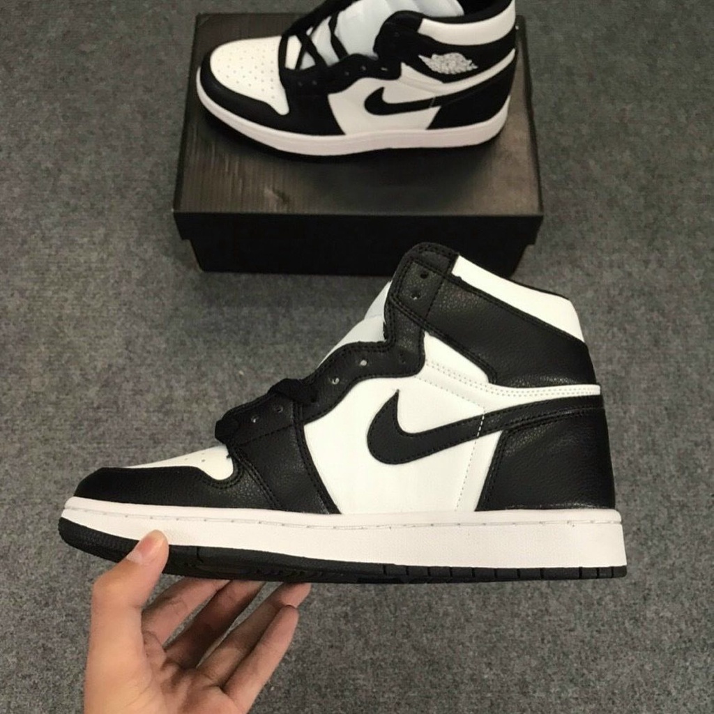 GIày Jordan Cổ Cao Đen Trắng JD1 Giày Thể Thao Nam Nữ Cổ Cao Air Jordan Panda G04