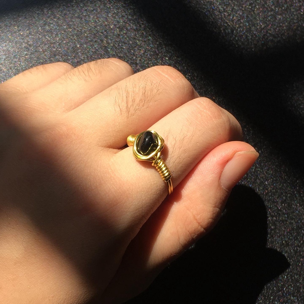 Nhẫn đá Black Tourmaline