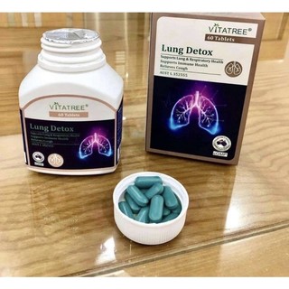 Viên thải độc phổi Lung Detox Vitatree 60 viên Hàng Mỹ