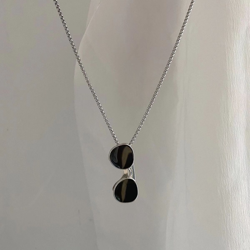 Vòng cổ Mặt Kính Mát Không Phai Phong Cách Punk Cá Tính