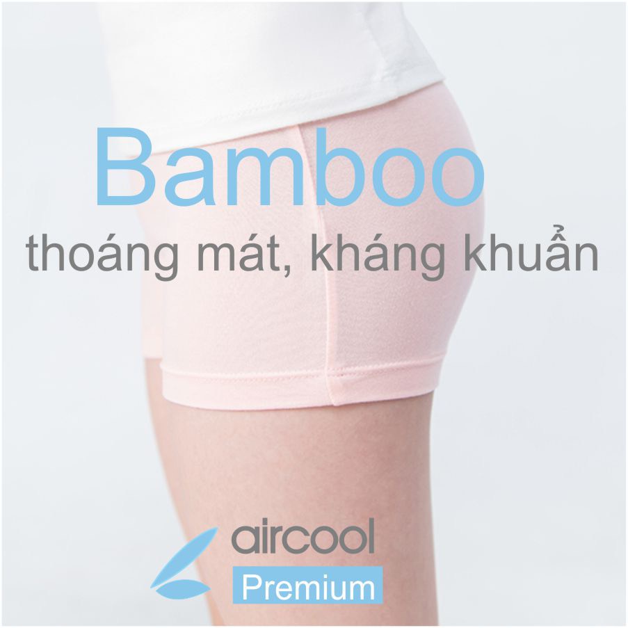 Combo 2 quần chip đùi trẻ em Aircool vải sợi tre kháng khuẩn