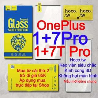 Kính cường lực cho ONE PLUS 7 PRO, ONEPLUS 7T PRO hiệu Hoco.tw kính cong 3D, keo viền siêu chắc