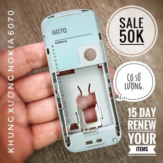 Khung sườn nokia 6070, 5070 | mới, new, xịn | phụ kiện thời trang nokia cổ. zipokavn