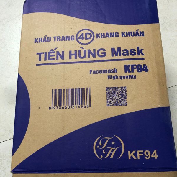 KHẨU TRANG Y TẾ 4 LỚP CÓ GIẤY KHÁNG KHUẨN -  Khẩu Trang KF94 TIẾN HÙNG combo 50 - 100 - 200 - 300