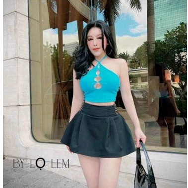 Áo yếm khoen 3 lỗ siêu hot kèm sẵn mod-Len gân