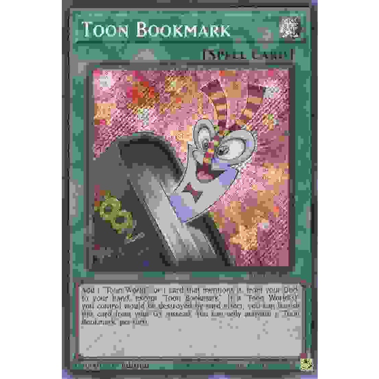 Thẻ Bài Yugioh Toon Bookmark - BLCR-EN067 - Secret Rare 1st Edition