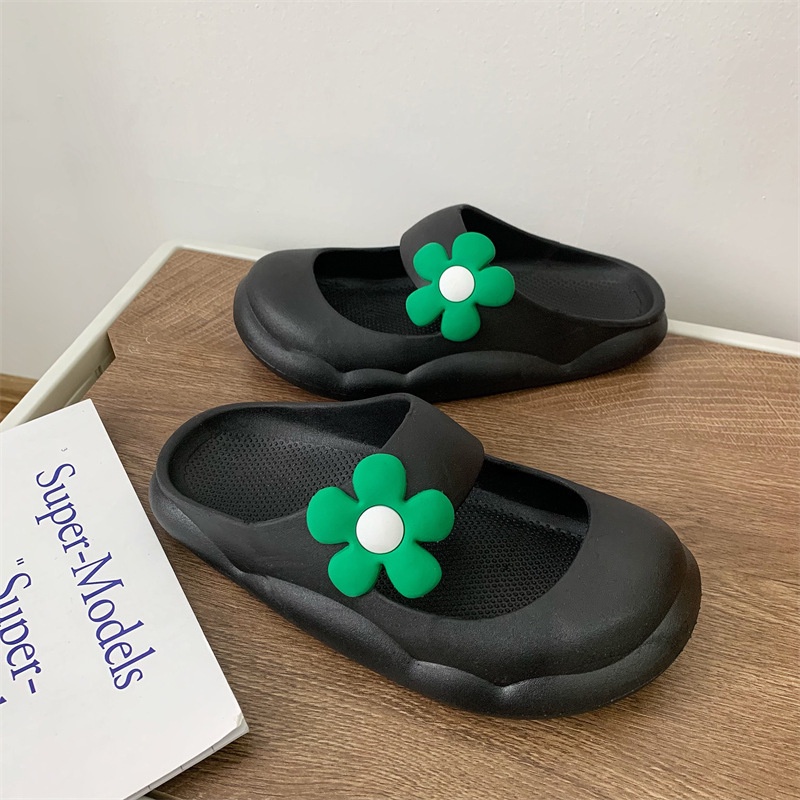 CHZK hàn quốc phiên bản của hoa dày-đế của phụ nữ dép, dễ thương và thời trang của phụ nữ dép