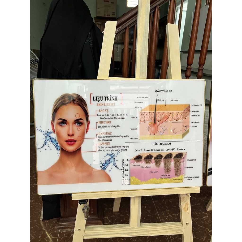 SP5 Tranh Tráng Gương Treo Tường Spa Trang Trí Thẩm Mỹ Viện Shop SPA NAIL MI PHUN SĂM THẩm Mỹ Tắm Trắng