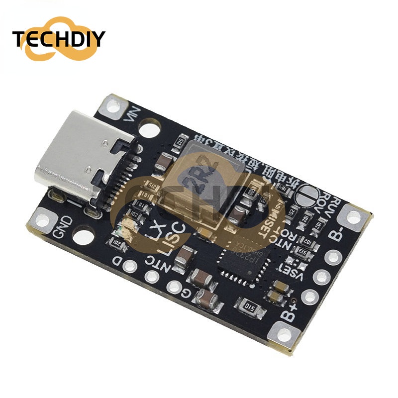 Mô Đun Tăng Áp Pin Lithium Type-C USB 2-3S BMS 15W 8.4V 12.6V 1.5A Kèm Phụ Kiện