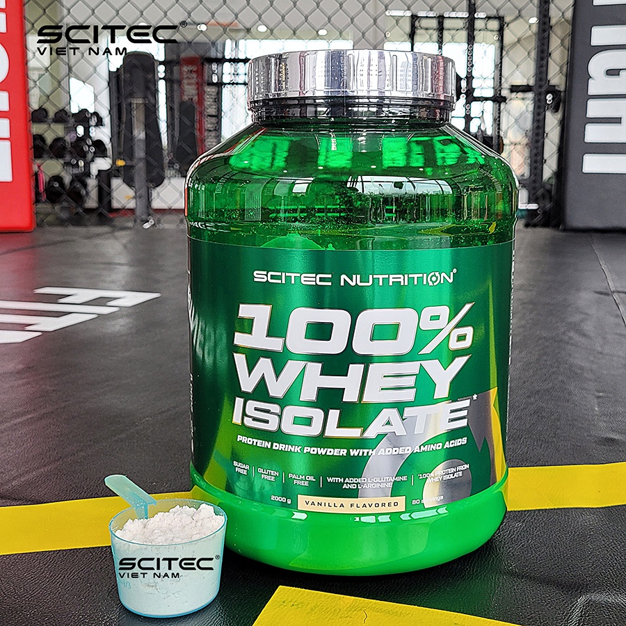 100% Whey Isolate 2000G Sữa Tăng Cơ Giảm Mỡ Tinh Khiết Cho Người Tập Luyện Chính Hãng SCITEC VIỆT NAM