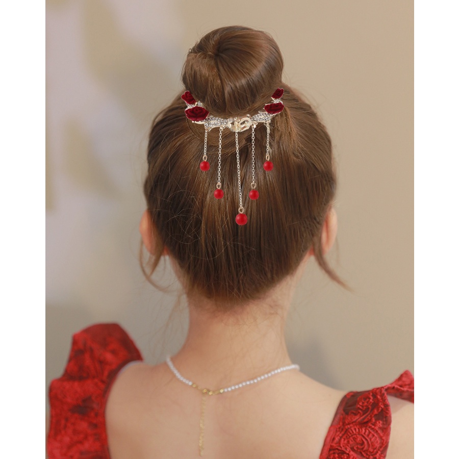 Kẹp Tóc Hình Hoa Đính Ngọc Trai Nhân Tạo Thời Trang