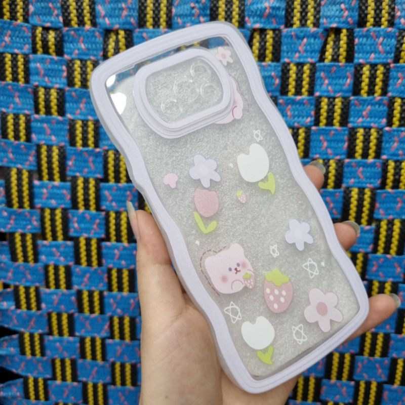 Ốp lưng Xiaomi Poco X3 NFC / X3 pro dẻo hình siêu dễ thương viền lượn sóng bảo vệ camera