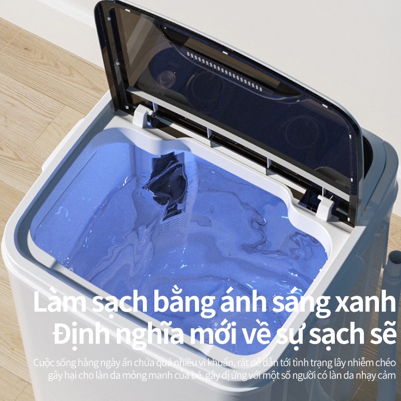 Máy giặt mini bán tự động, máy giặt 7kg tiện lợi, dành cho cá nhân, lỗi đổi trong 7 ngày,gia đình nhỏ, bảo hành 1 năm
