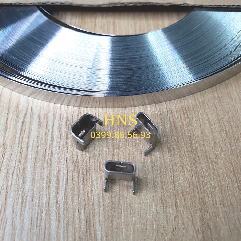 Cuộn đai siết láp inox 50 mét, buộc chụp bụi cao su