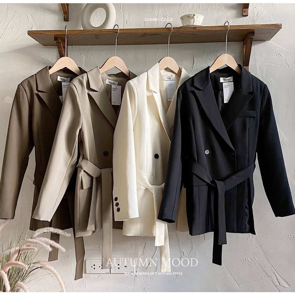 Khoác Vest 6601 kèm đai túi ngang