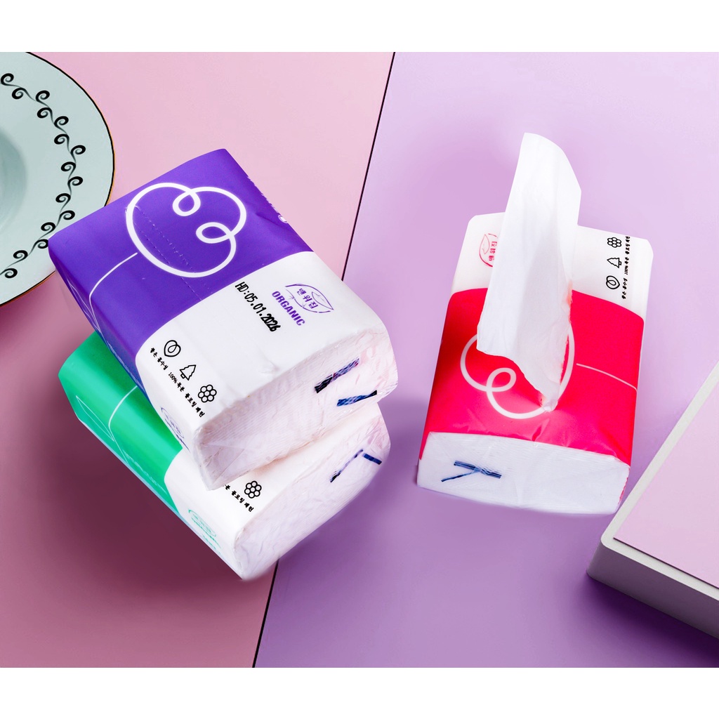 Giấy Ăn Cao Cấp organic Khăn Giấy Ăn Gấu Trúc Tiện Lợi  Thùng 30 Gói