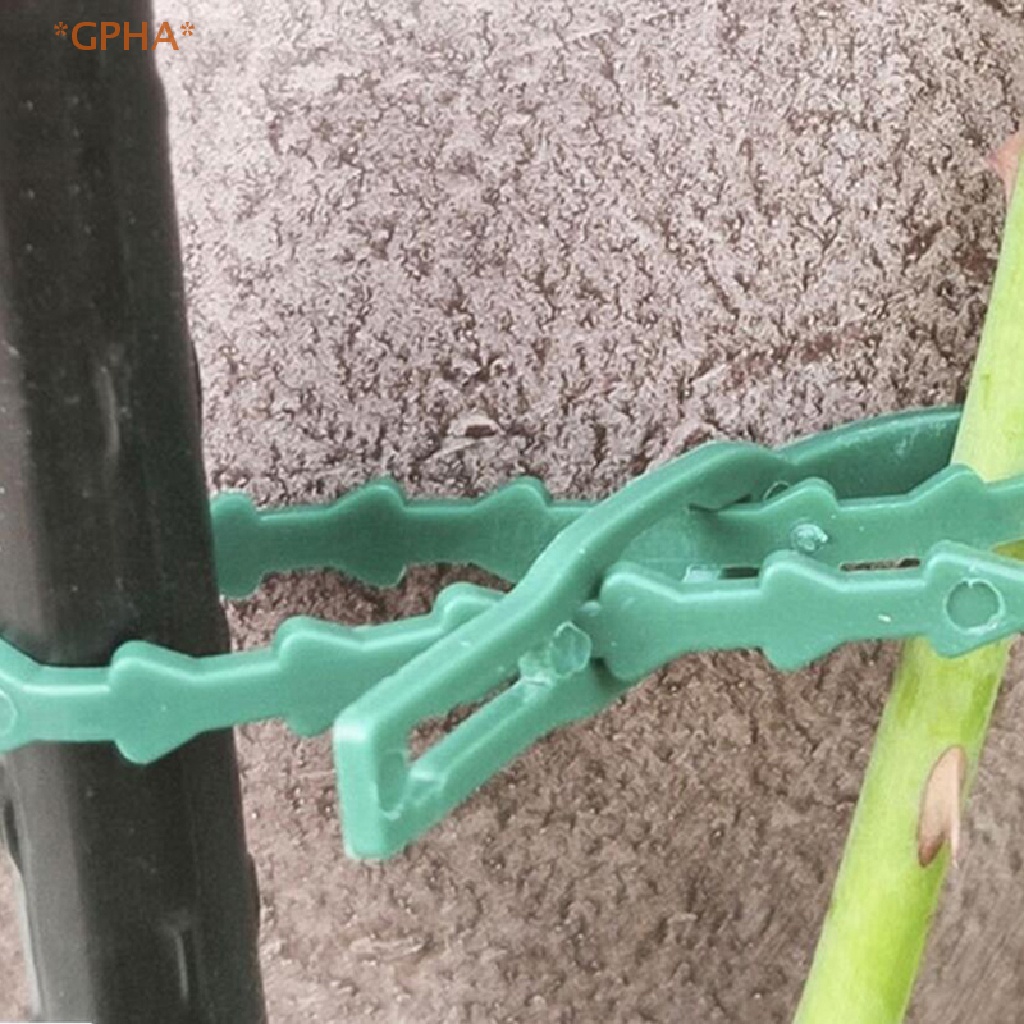 Bộ 10 Dây Cáp Nhựa Buộc Cây Có Thể Điều Chỉnh Và Tái Sử Dụng Mới