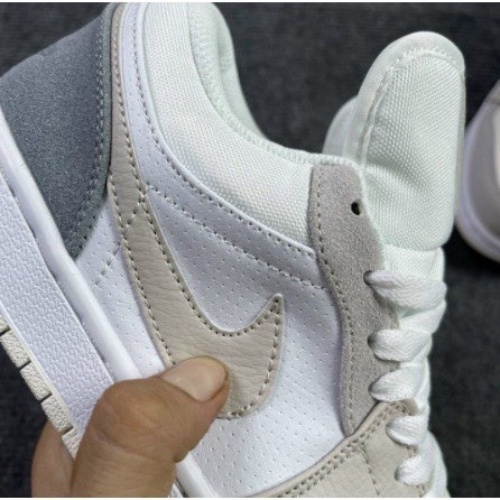 Giày Jordan Paris, Giày Jordan Cổ Thấp Màu Xám Quốc Dân, Giày Sneaker Nam Nữ